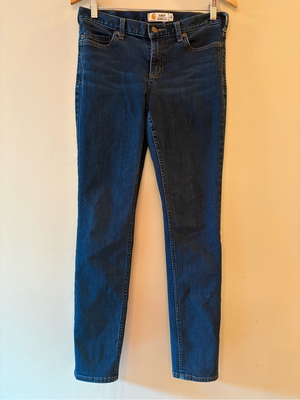 Carhartt Layton Slim Fit Skinny Leg Jeans Dark Wash, women’s Sz 6.